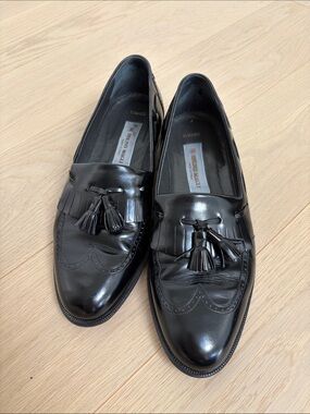 Vintage Bruno Magli Leather Kiltie Tassel Loafers